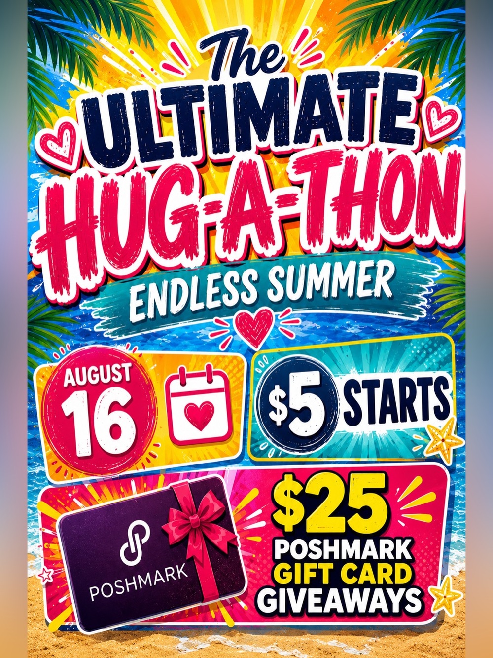 08/16 The Ultimate Hug-A-Thon | $5 Starts - Picture 1 of 2